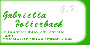 gabriella hollerbach business card